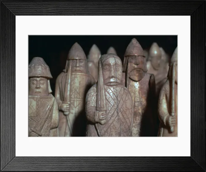 Framed Print : The Lewis Chessmen, (Norwegian?), c1150-c1200 Framed Print : The Lewis Chessmen, (Norwegian?), c1150-c1200