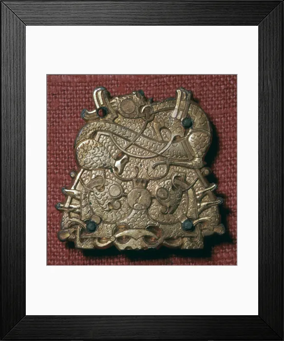 Framed Print : Brooch from a Viking grave, 9th century Framed Print : Brooch from a Viking grave, 9th century