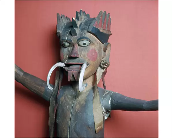 Wooden protective figure from the Nicobar islands