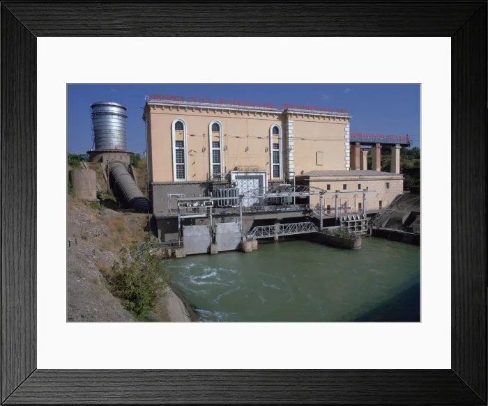 Framed Print : Hydroelectric power station near Tashkent Framed Print : Hydroelectric power station near Tashkent