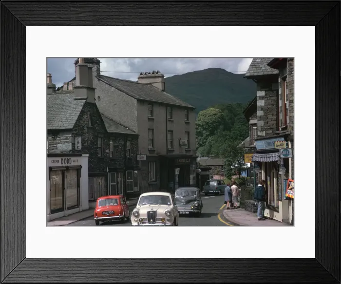 Framed Print : Main street in Ambleside, looking north Framed Print : Main street in Ambleside, looking north