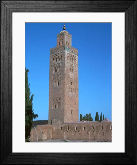 Framed Print : Tower of Koutoubia Mosque in Marrakech, 12th century. Artist: Abu Yusuf Yaqub al-Mansur Framed Print : Tower of Koutoubia Mosque in Marrakech, 12th century. Artist: Abu Yusuf Yaqub al-Mansur