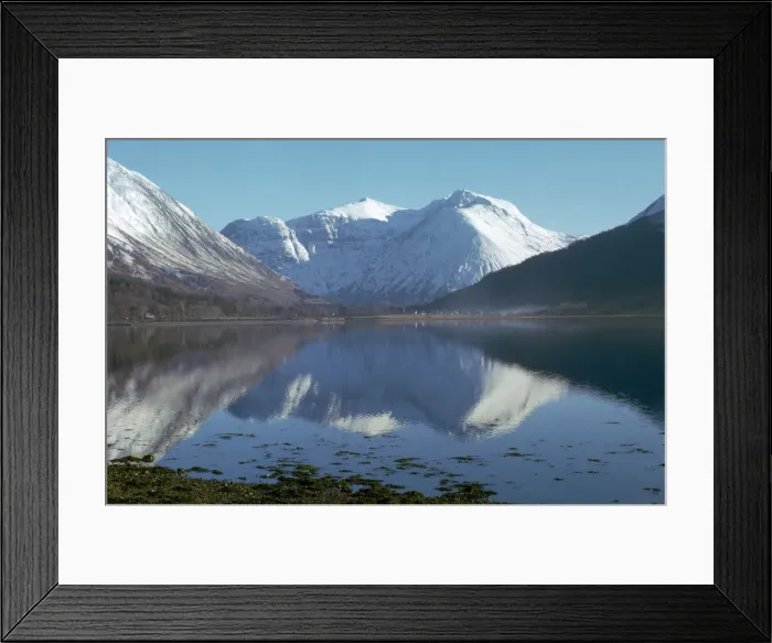 Framed Print : Glencoe peaks in February Framed Print : Glencoe peaks in February