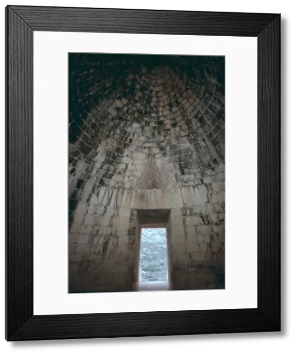 Framed Print : Interior of the Mycenaean Treasury of Atreus Framed Print : Interior of the Mycenaean Treasury of Atreus