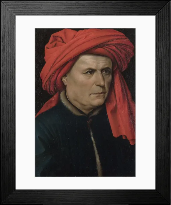 Framed Print : Portrait of a Man, ca 1435. Artist: Campin, Robert (ca. 1375-1444) Framed Print : Portrait of a Man, ca 1435. Artist: Campin, Robert (ca. 1375-1444)