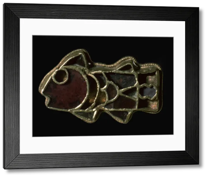 Framed Print : German fibula in the form of a fish Framed Print : German fibula in the form of a fish