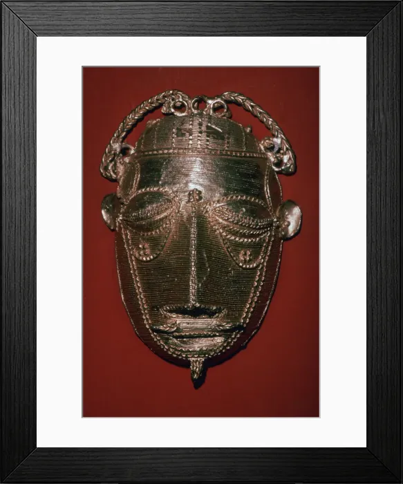 Framed Print : Ashanti gold mask Framed Print : Ashanti gold mask