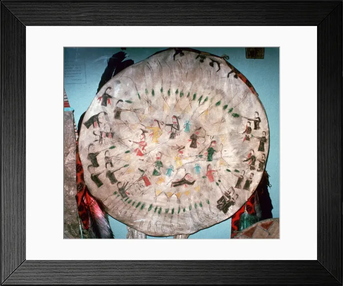 Framed Print : Dakota Native American War Shield Framed Print : Dakota Native American War Shield