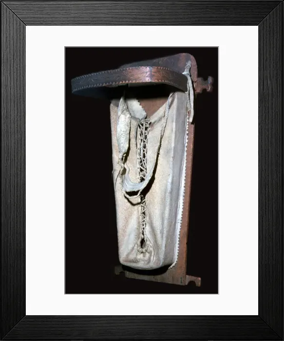 Framed Print : Native American Penobscot cradle-board