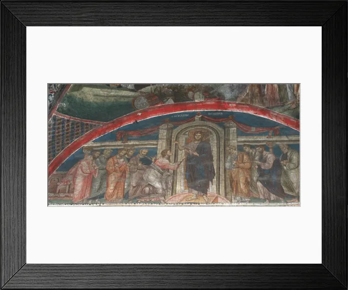 Framed Print : The Incredulity of Saint Thomas, ca 1350. Artist: Anonymous Framed Print : The Incredulity of Saint Thomas, ca 1350. Artist: Anonymous