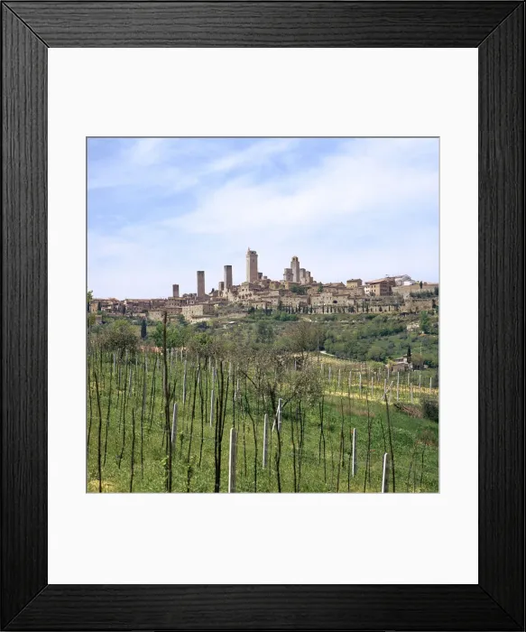 Framed Print : The town of San Gimignano, 13th century Framed Print : The town of San Gimignano, 13th century