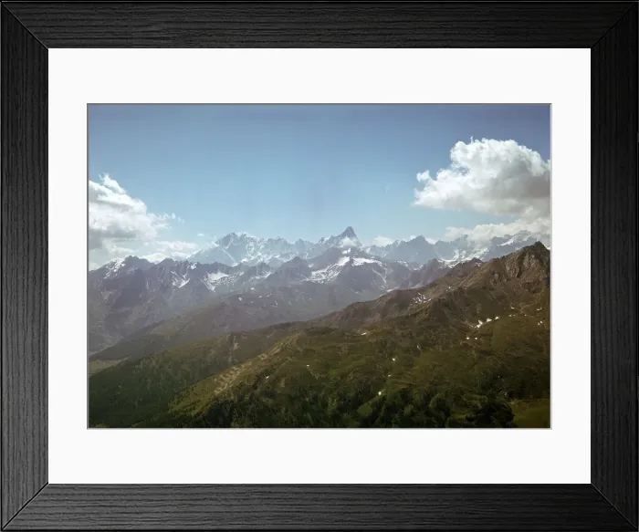 Framed Print : View northwest to Mt Champillon Framed Print : View northwest to Mt Champillon