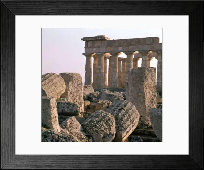 Framed Print : The ruins of temple E at Selinunte Framed Print : The ruins of temple E at Selinunte