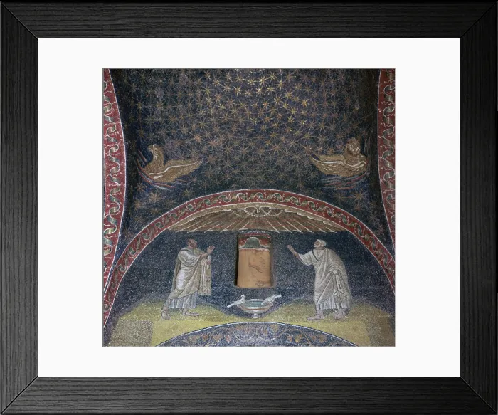 Framed Print : Mosaic of St Paul and St Peter in the Mausoleum of Galla Placidia, 5th century Framed Print : Mosaic of St Paul and St Peter in the Mausoleum of Galla Placidia, 5th century
