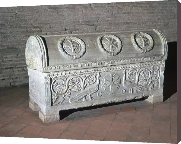 The sarcophagus of Bishop Theodorus, 5th century