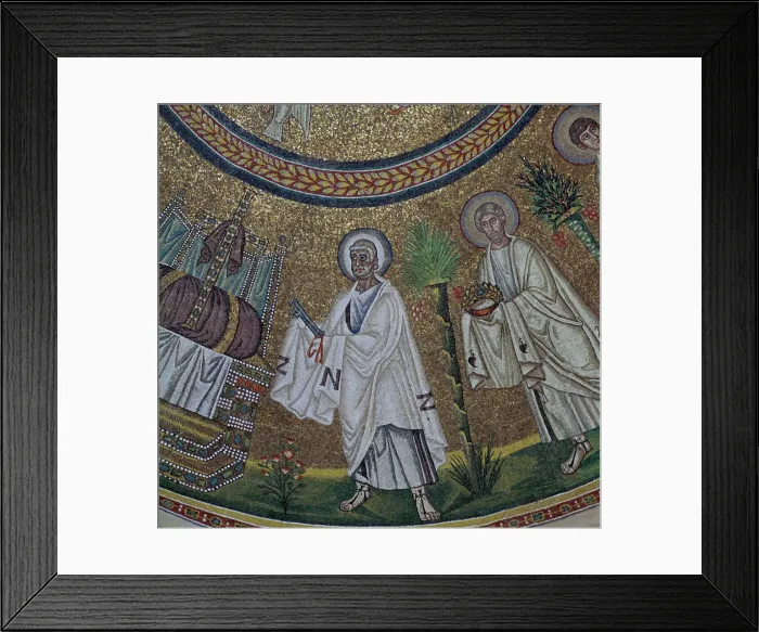 Framed Print : A byzantine mosaic of St Peter, 5th century Framed Print : A byzantine mosaic of St Peter, 5th century