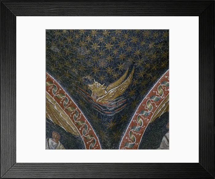 Framed Print : Vault mosaic from the Mausoleum of Galla Placida, 5th century Framed Print : Vault mosaic from the Mausoleum of Galla Placida, 5th century