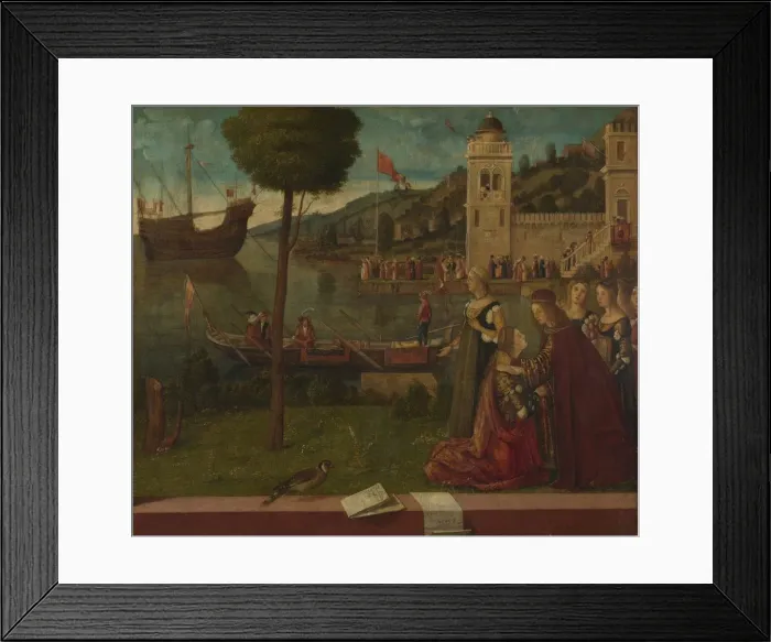 Framed Print : The Departure of Ceyx, c. 1502-1507. Artist: Carpaccio, Vittore (1460-1526) Framed Print : The Departure of Ceyx, c. 1502-1507. Artist: Carpaccio, Vittore (1460-1526)