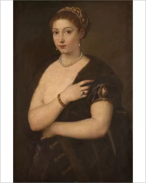 Girl in a Fur, c. 1535. Artist: Titian (1488-1576)