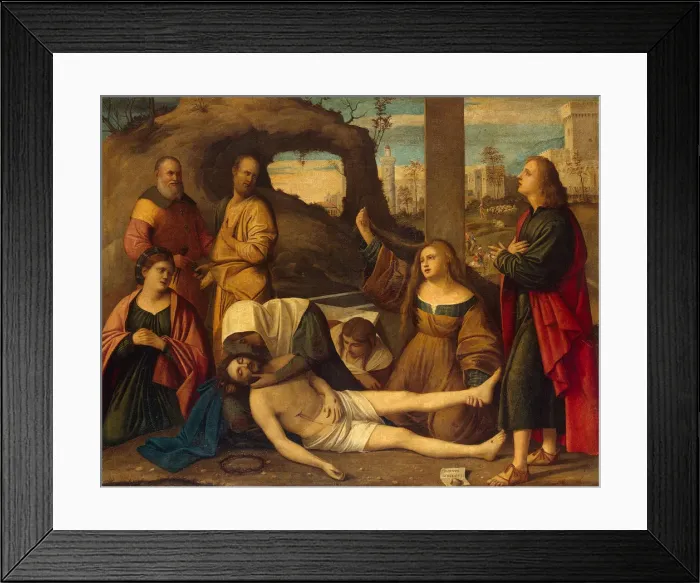 Framed Print : The Lamentation over Christ, 1527. Artist: Basaiti, Marco (c. 1470-1530) Framed Print : The Lamentation over Christ, 1527. Artist: Basaiti, Marco (c. 1470-1530)