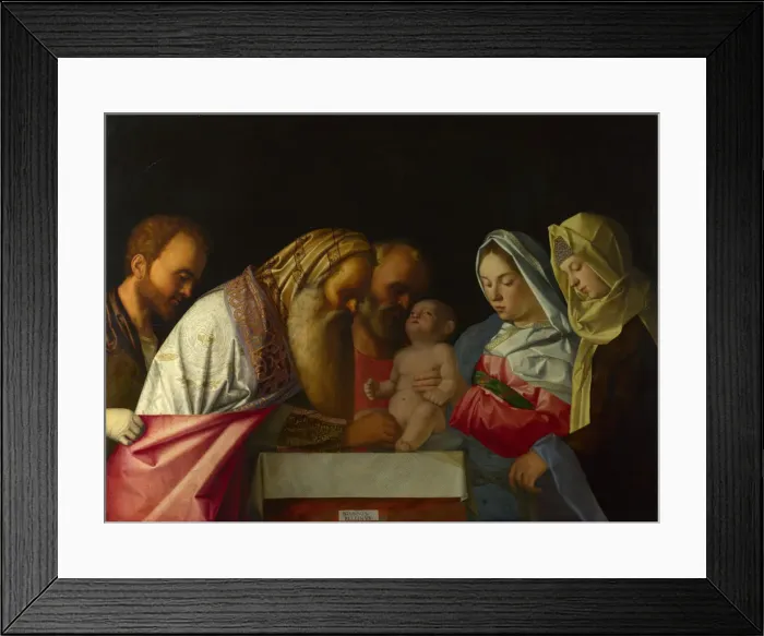 Framed Print : The Circumcision, c. 1500. Artist: Bellini, Giovanni, (Workshop) Framed Print : The Circumcision, c. 1500. Artist: Bellini, Giovanni, (Workshop)