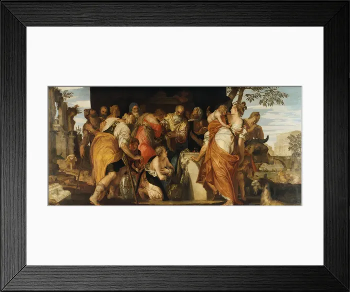 Framed Print : The Anointing of David, ca 1555. Artist: Veronese, Paolo (1528-1588) Framed Print : The Anointing of David, ca 1555. Artist: Veronese, Paolo (1528-1588)