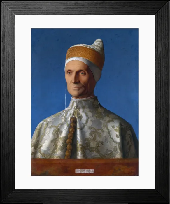 Framed Print : Doge Leonardo Loredan, 1502. Artist: Bellini, Giovanni (1430-1516) Framed Print : Doge Leonardo Loredan, 1502. Artist: Bellini, Giovanni (1430-1516)