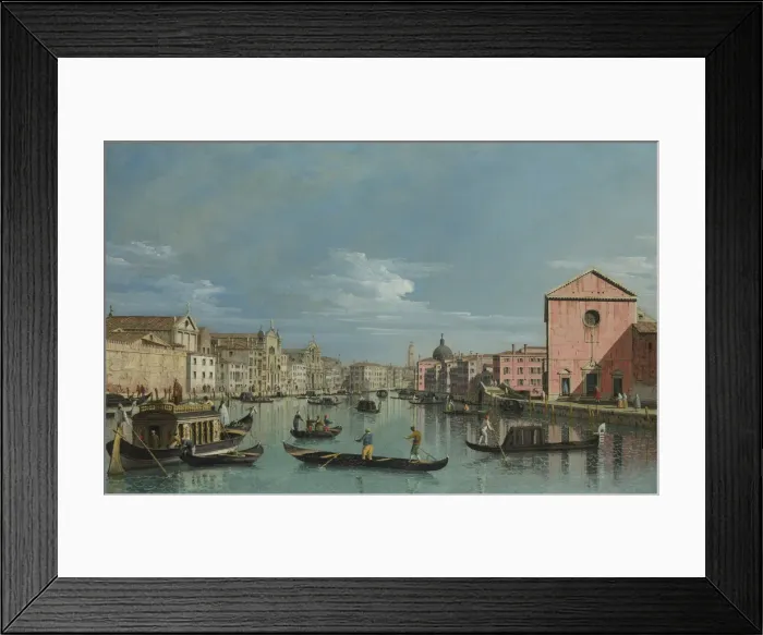 Framed Print : Venice. Upper Reaches of the Grand Canal facing Santa Croce, 1740s. Artist: Bellotto, Bernardo (1720-1780) Framed Print : Venice. Upper Reaches of the Grand Canal facing Santa Croce, 1740s. Artist: Bellotto, Bernardo (1720-1780)