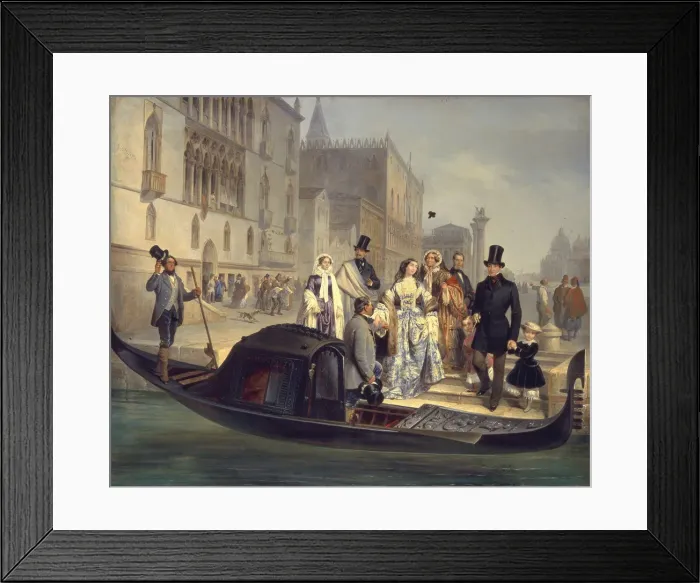 Framed Print : The Tolstoy Family in Venice, 1855. Artist: Carlini, Giulio (1826-1887) Framed Print : The Tolstoy Family in Venice, 1855. Artist: Carlini, Giulio (1826-1887)