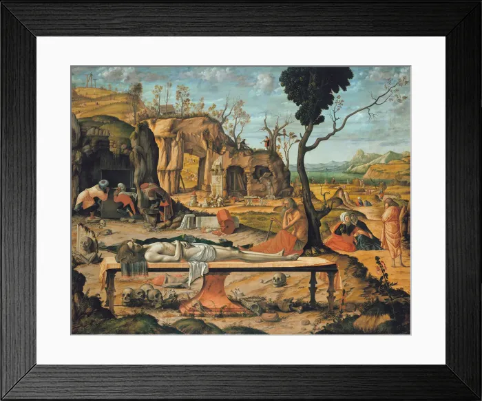 Framed Print : The Entombment of Christ, 1505. Artist: Carpaccio, Vittore (1460-1526) Framed Print : The Entombment of Christ, 1505. Artist: Carpaccio, Vittore (1460-1526)