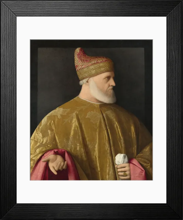 Framed Print : Portrait of the Doge, Andrea Gritti, ca 1530. Artist: Catena, Vincenzo di Biagio (ca. 1470-1531) Framed Print : Portrait of the Doge, Andrea Gritti, ca 1530. Artist: Catena, Vincenzo di Biagio (ca. 1470-1531)