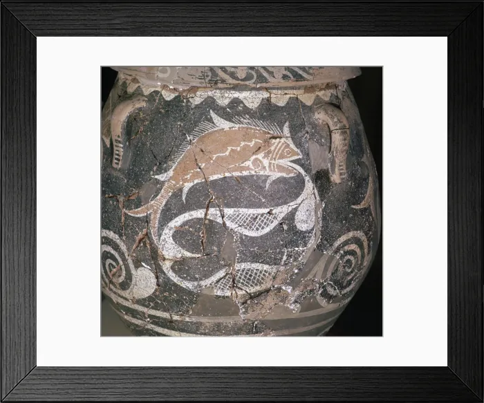 Framed Print : Minoan vase from Phaestos, 21st century BC Framed Print : Minoan vase from Phaestos, 21st century BC