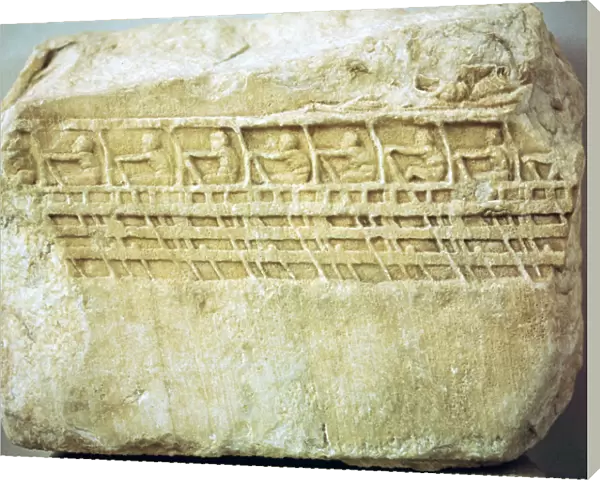 Greek relief of an Athenian warship