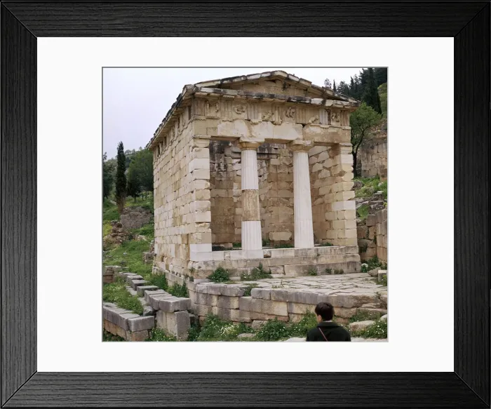 Framed Print : Treasury of the Athenians in Delphi, 5th century BC Framed Print : Treasury of the Athenians in Delphi, 5th century BC