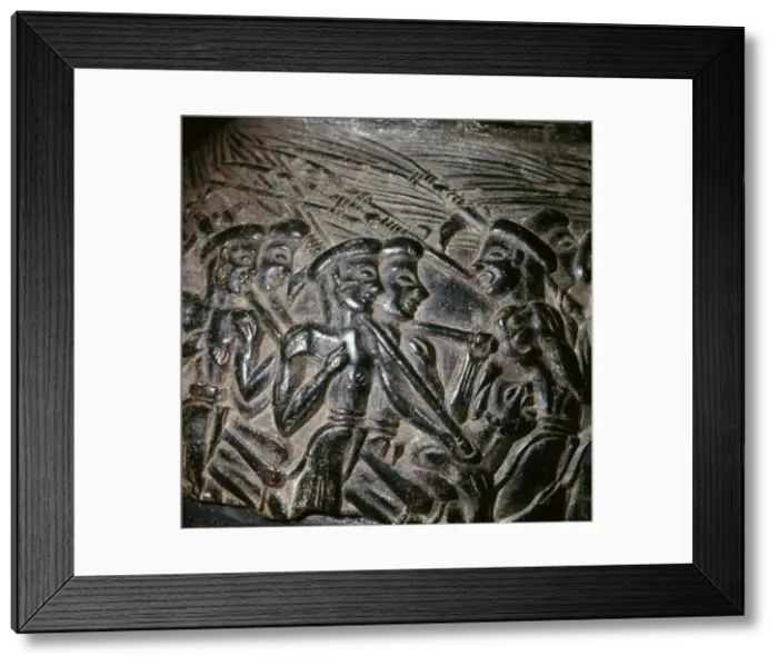 Framed Print : The Harvesters Vase from Crete, 16th century Framed Print : The Harvesters Vase from Crete, 16th century