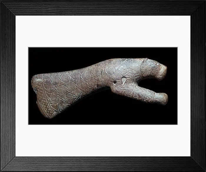 Framed Print : Ritual axe-head in the shape of a leopard Framed Print : Ritual axe-head in the shape of a leopard