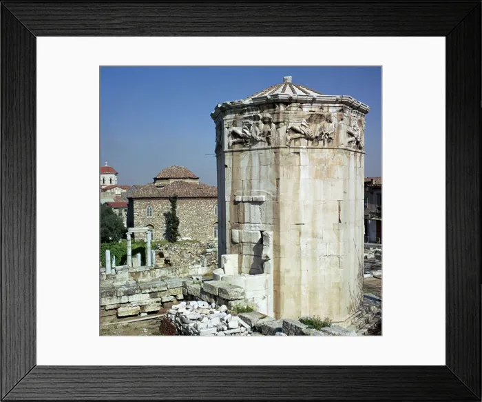 Framed Print : The tower of the winds in Athens, 1st century Framed Print : The tower of the winds in Athens, 1st century