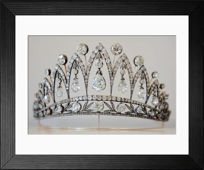 Framed Print : The Empress Josephine Tiara, c. 1890. Artist: Holmstrom, August (1829-1903) Framed Print : The Empress Josephine Tiara, c. 1890. Artist: Holmstrom, August (1829-1903)
