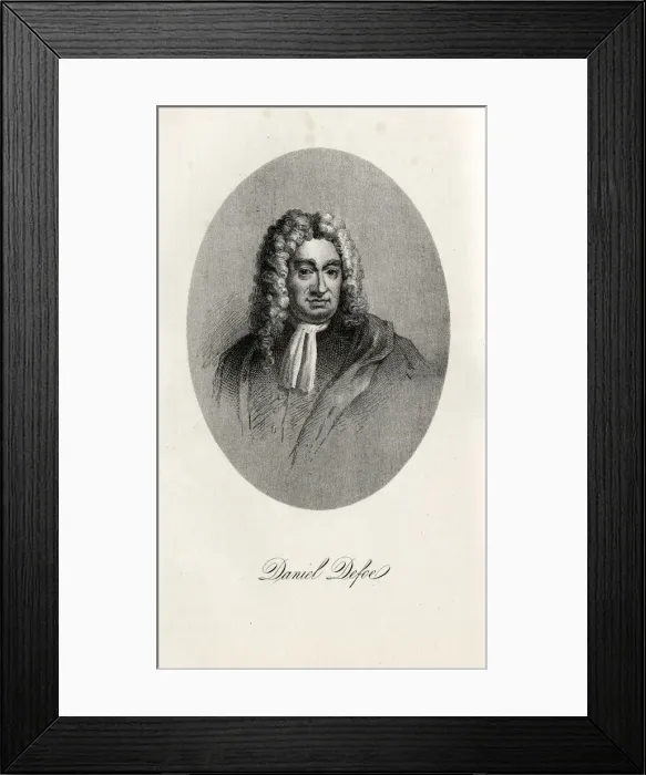 Framed Print : Daniel Defoe (1660-1731), 18th century. Artist: Anonymous Framed Print : Daniel Defoe (1660-1731), 18th century. Artist: Anonymous