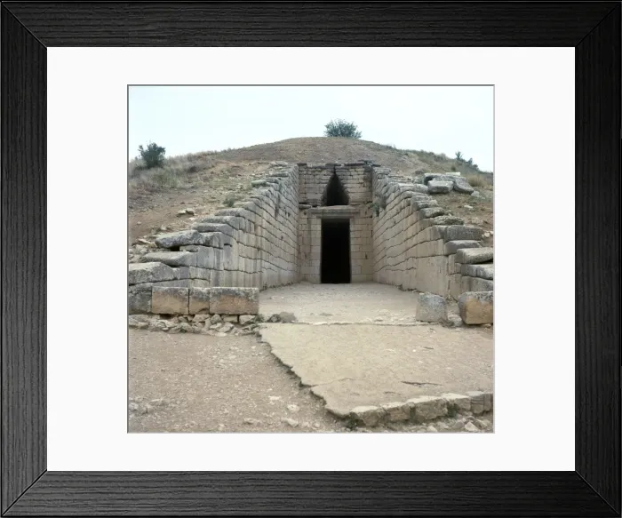 Framed Print : The Treasury of Atreus in Mycenae, 13th century BC Framed Print : The Treasury of Atreus in Mycenae, 13th century BC