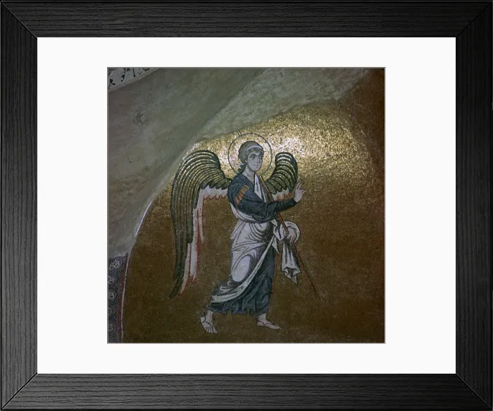 Framed Print : Mosaic detail of the angel Gabriel, 11th century Framed Print : Mosaic detail of the angel Gabriel, 11th century