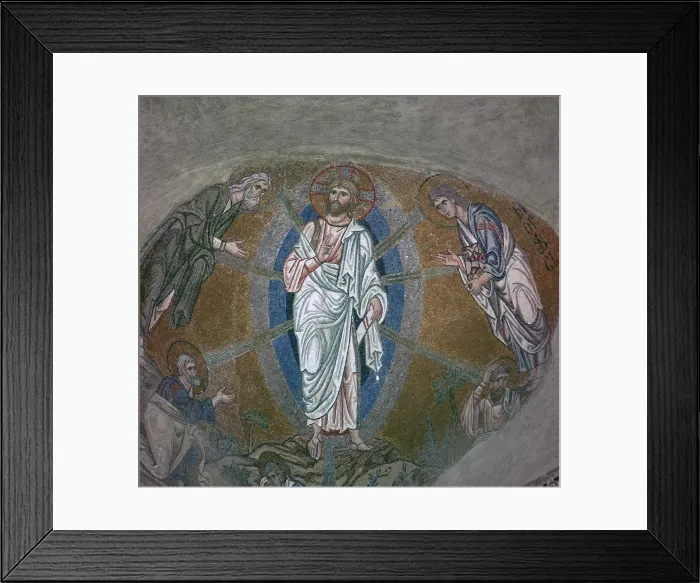 Framed Print : Byzantine mosaic of the Transfiguration, 11th century Framed Print : Byzantine mosaic of the Transfiguration, 11th century