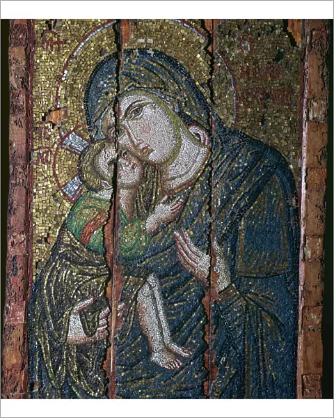 Mosaic ikon of the Virgin and Child, 14th century