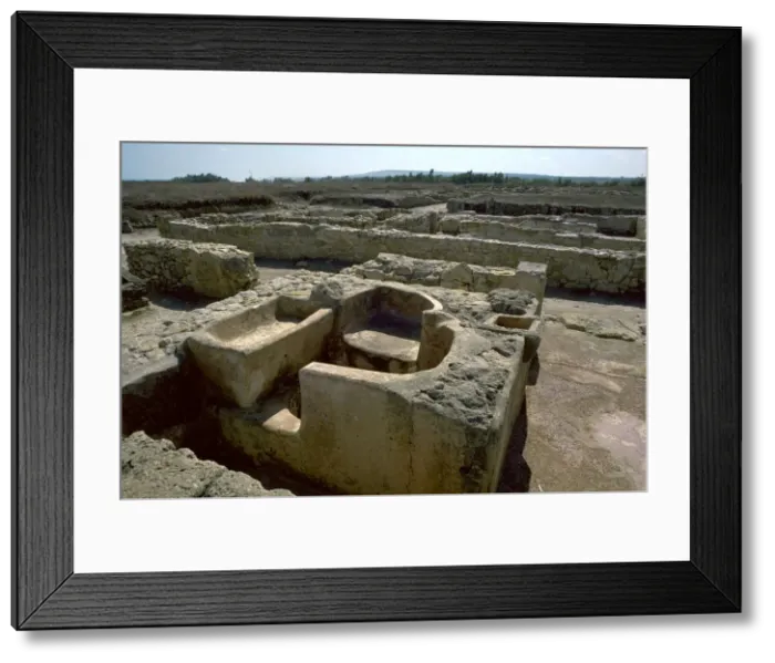 Framed Print : Bath in a Punic Town, 5th century Framed Print : Bath in a Punic Town, 5th century