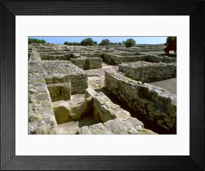 Framed Print : Punic townhouse and Dye Vats, 5th century Framed Print : Punic townhouse and Dye Vats, 5th century