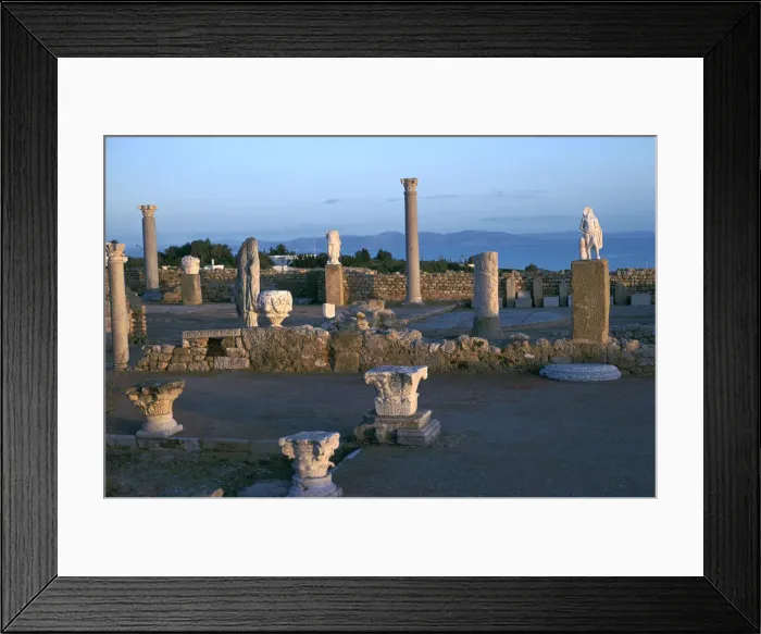 Framed Print : View of the bay of Tunis, 9th century BC Framed Print : View of the bay of Tunis, 9th century BC