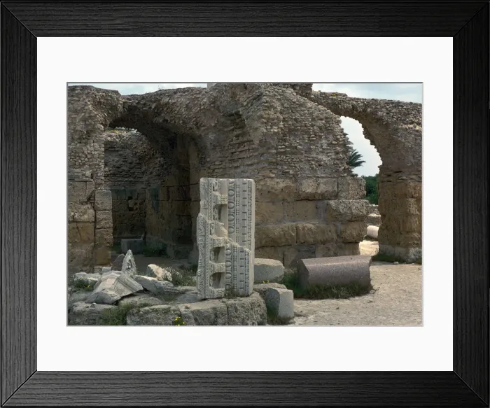 Framed Print : Baths of Antoninus Pius in Carthage, 2nd century