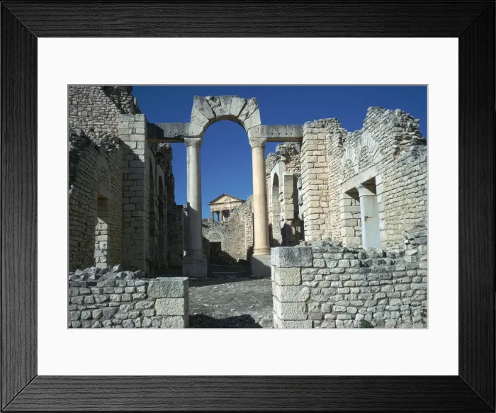 Framed Print : Roman city of Thugga, 2nd century Framed Print : Roman city of Thugga, 2nd century