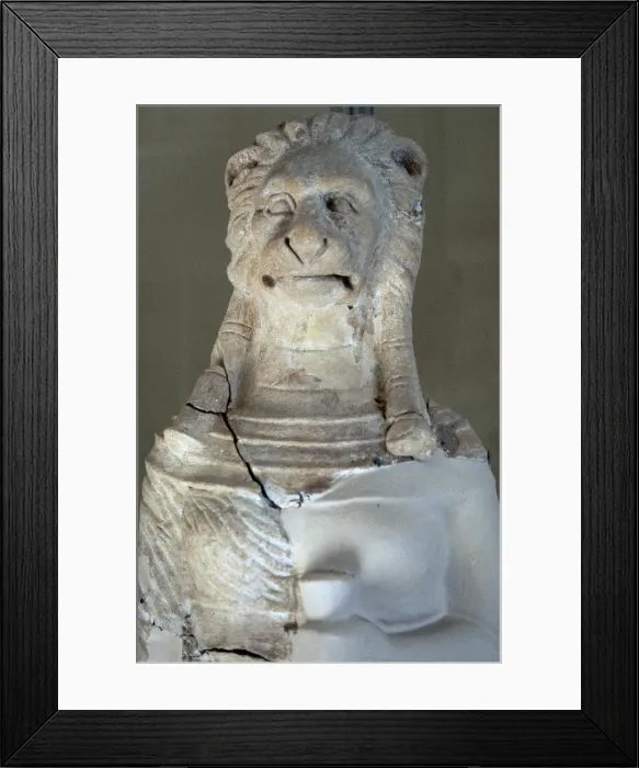 Framed Print : Punic lion-headed God Framed Print : Punic lion-headed God