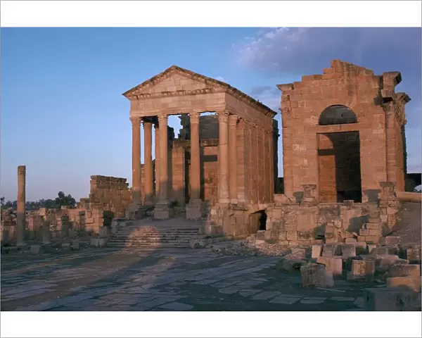 Temples in the forum of Sufetula, 2nd century